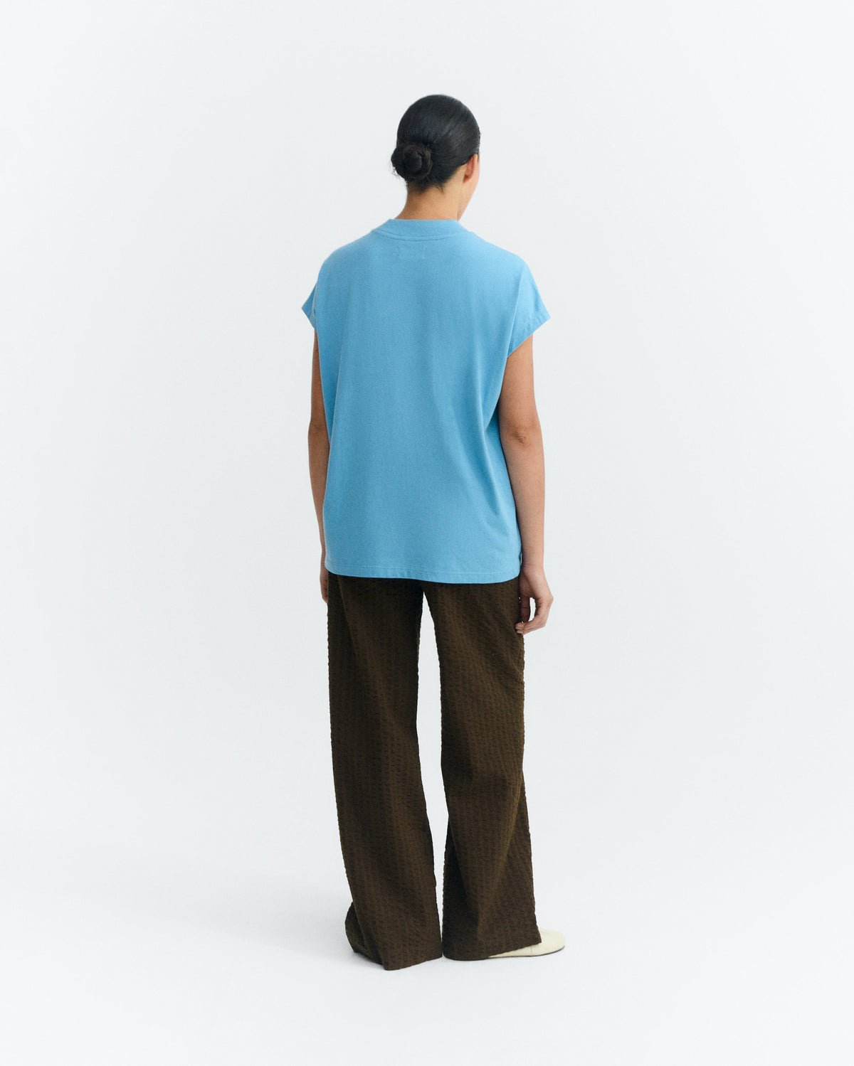 Camiseta básica azul claro Volta sostenible - 5