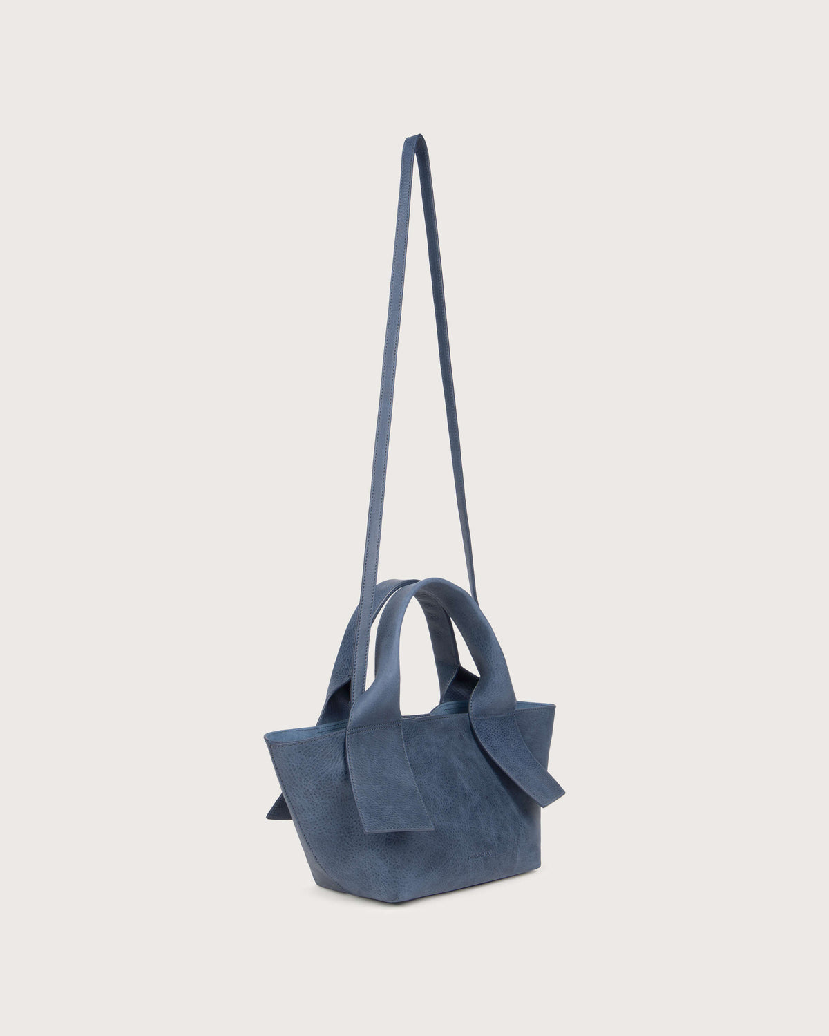 Bolso mini blue piel Pepo - silueta 3