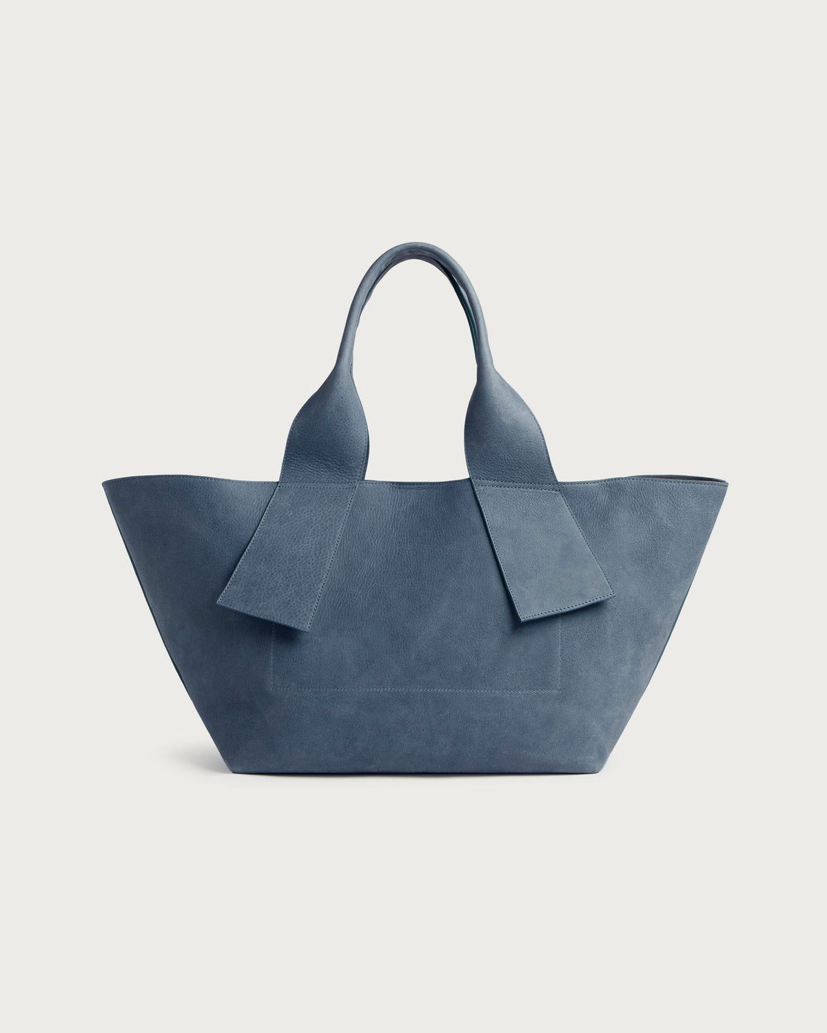 Bolso blue piel Pepo sostenible - silueta 2