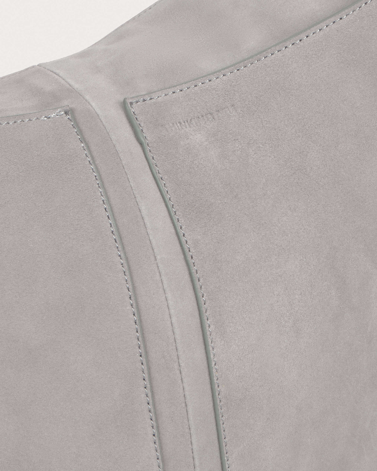 Bolso gris piel Ova - silueta 4