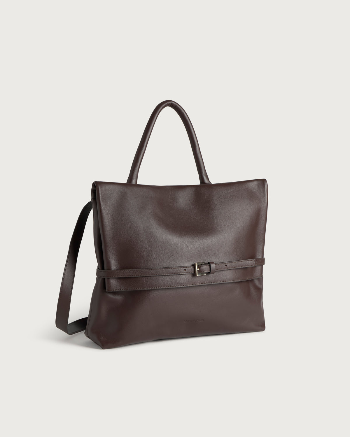 Bolso marrón nogal piel Archivo