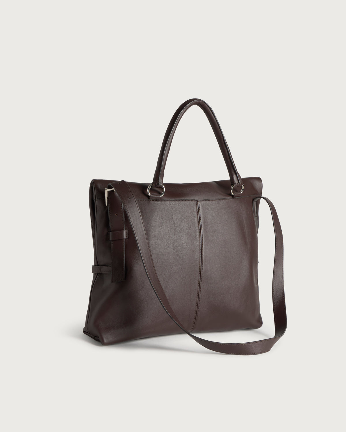 Bolso marrón nogal piel Archivo