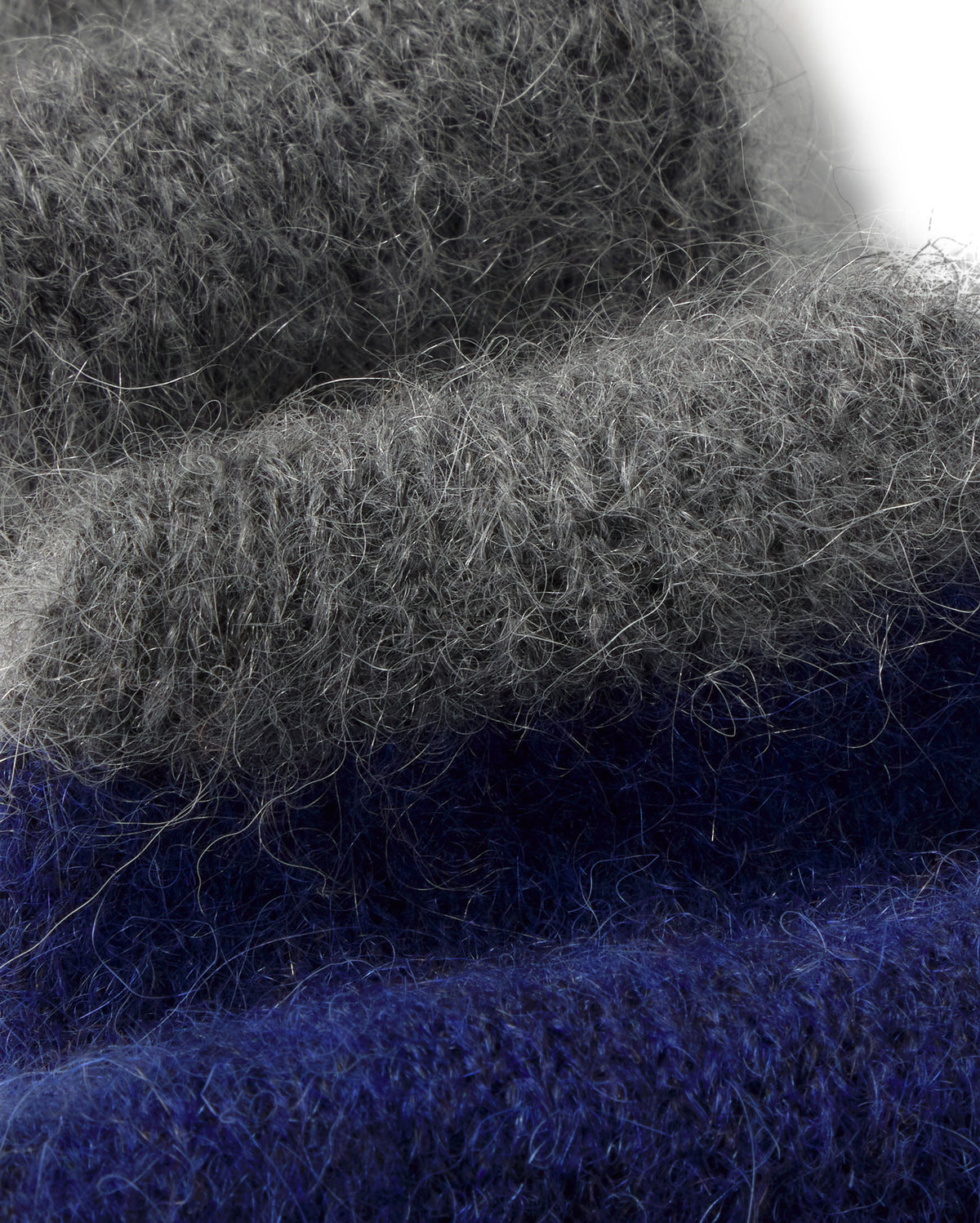 Guantes lana alpaca gris y navy sostenible silueta - 2