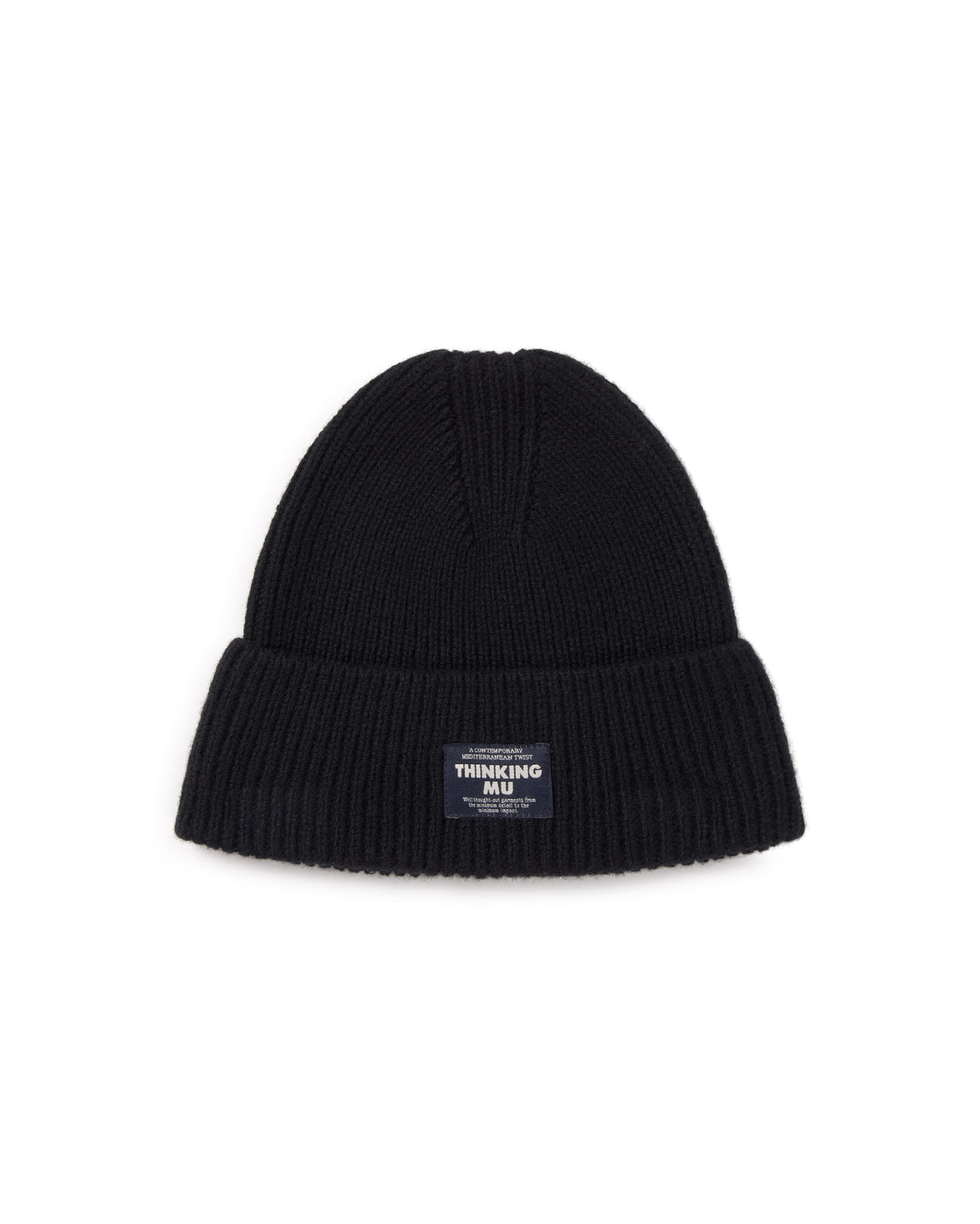 Gorro lana negro Amor sostenible silueta - 1