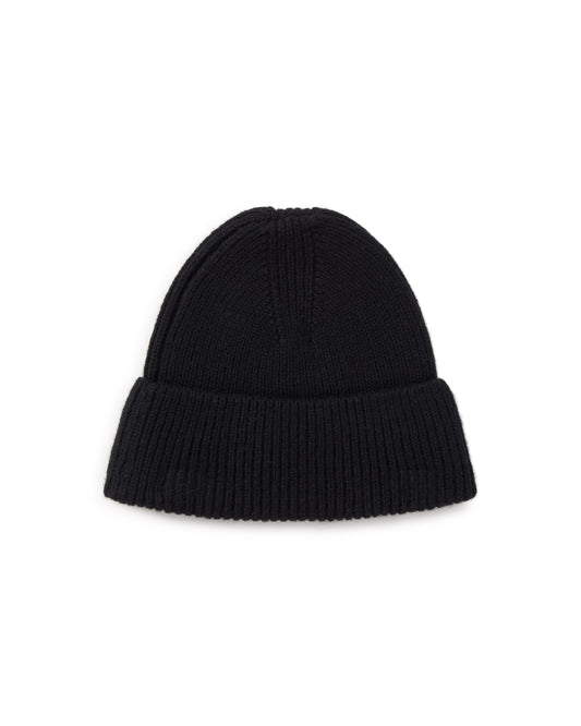 Gorro lana negro Amor sostenible silueta - 2