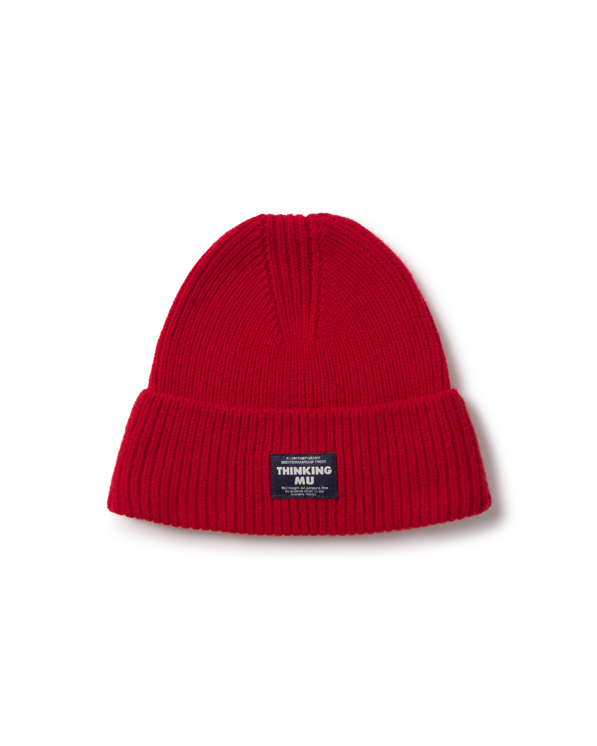 Gorro lana rojo Amor sostenible silueta - 1