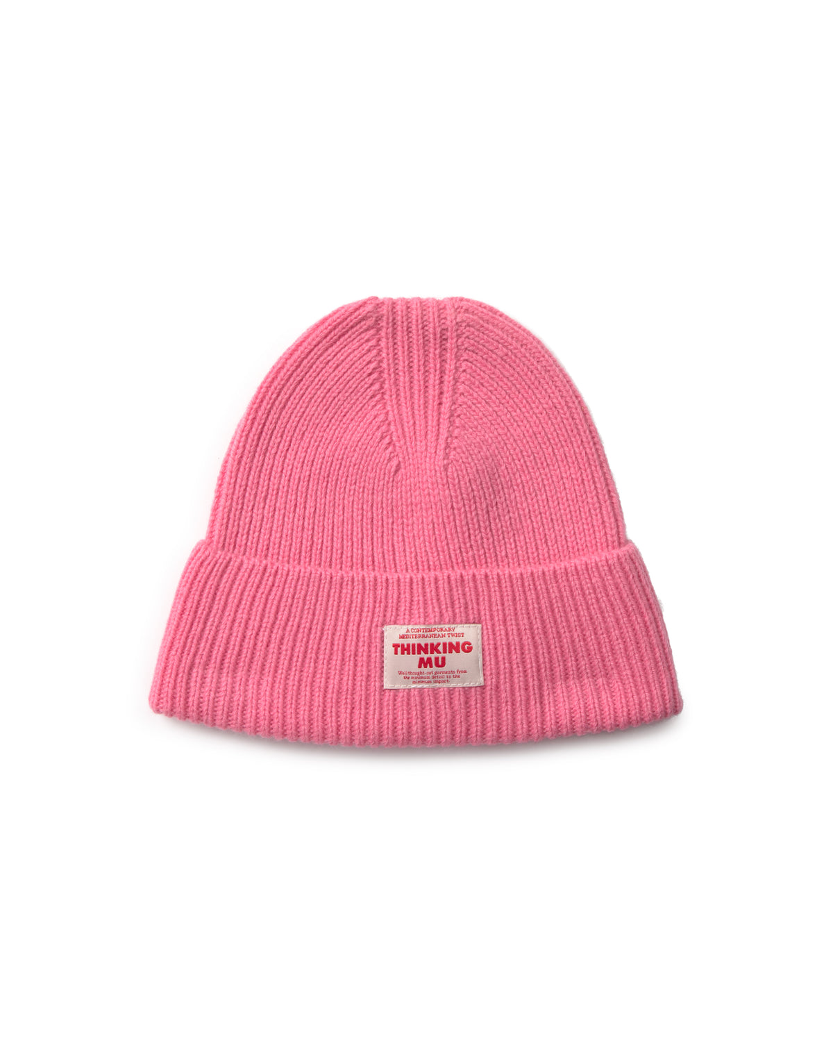 Gorro lana rosa Amor sostenible silueta - 1