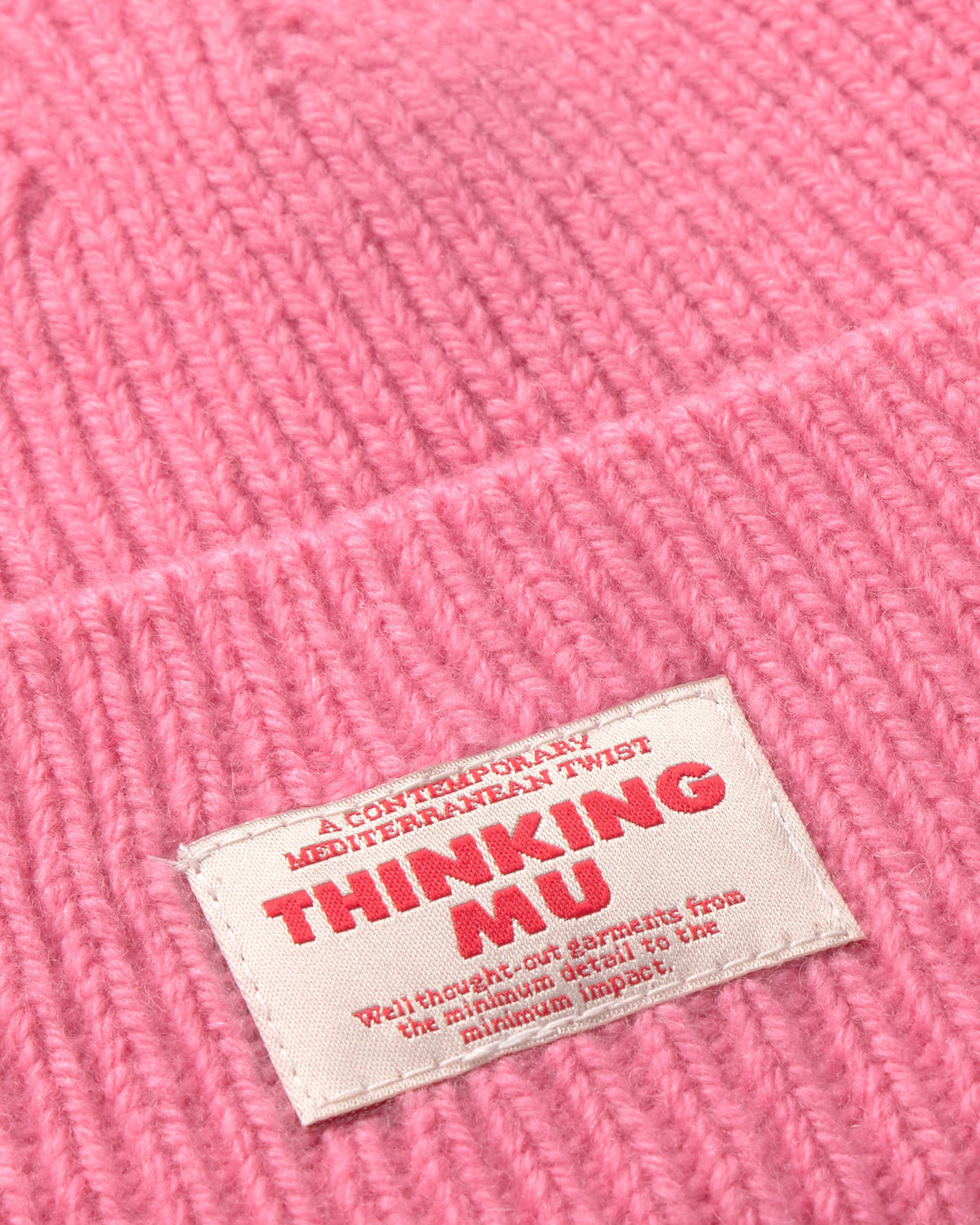 Gorro lana rosa Amor sostenible silueta - 3