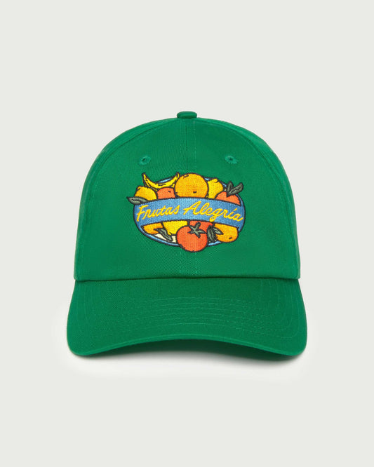 Grünes Cap mit Frutas-Print