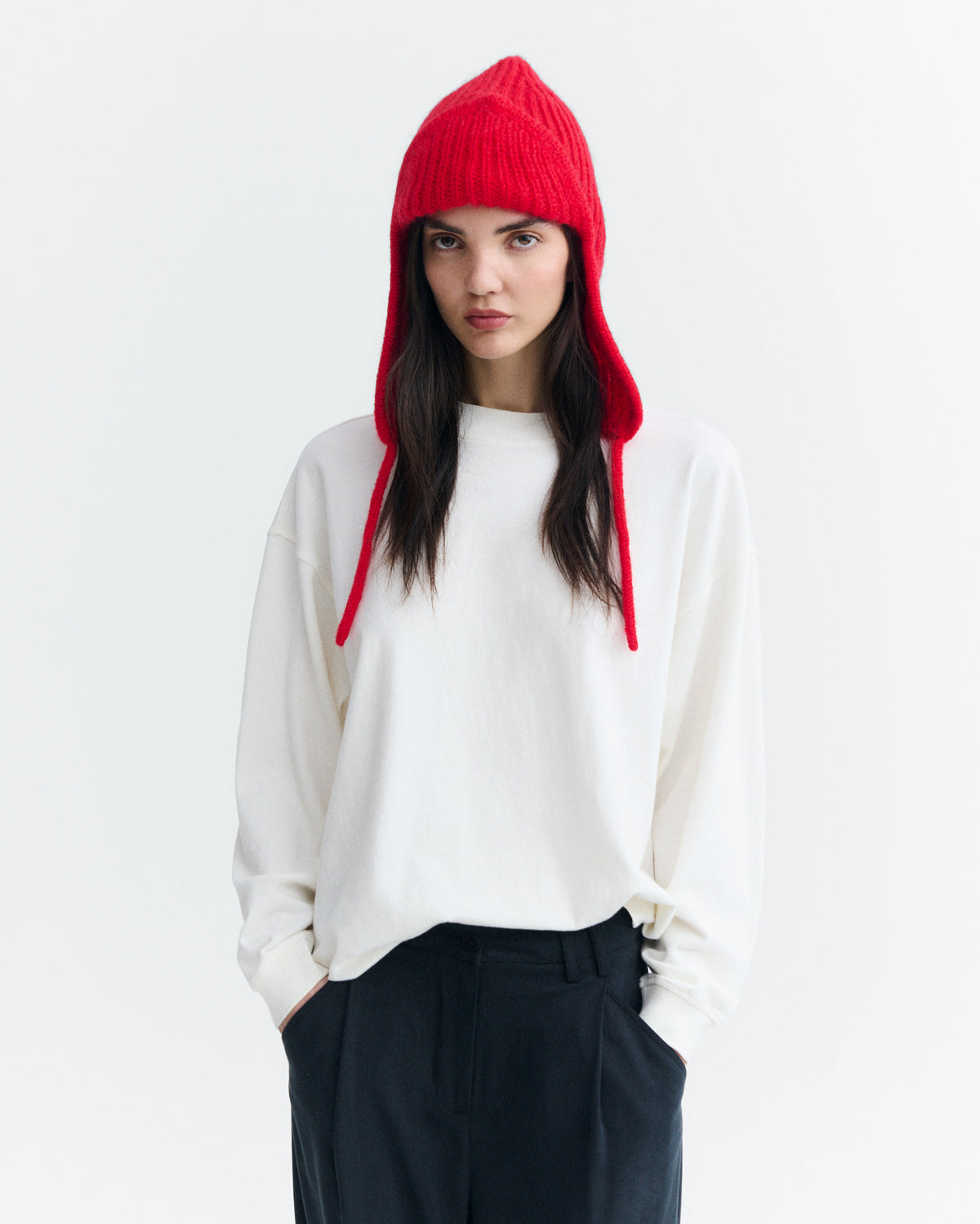Gorro lana rojo Oleg sostenible - 1