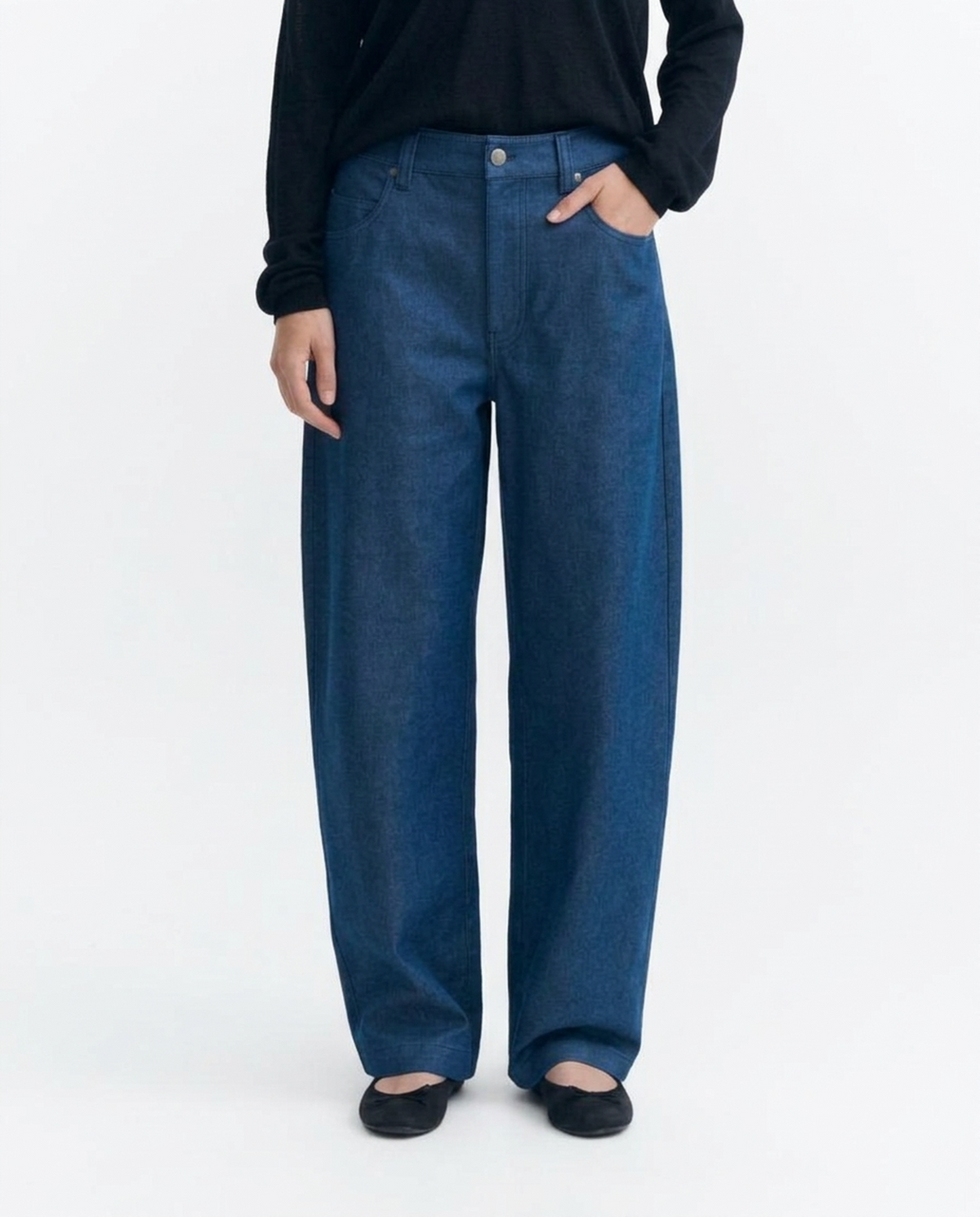 Jeans barrel tinte natural  indigo Marissa